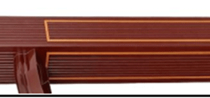 Trụ cái  màu gỗ  viền vàng