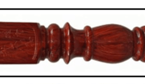 Trụ cái màu gỗ đầu tròn  viền vàng